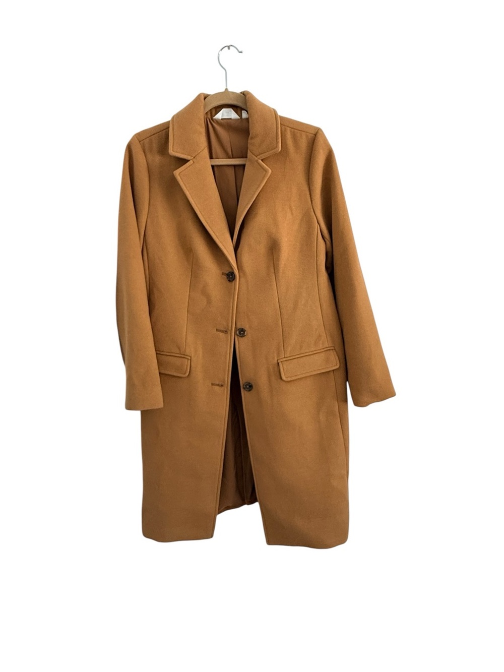 Candace Cameron Bure Camel Single-Breasted 
Coat Size Small NWOT
